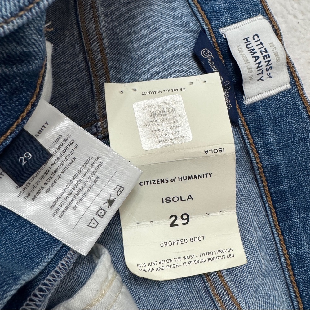 Citizens of Humanity sz 29 Jeans Isola Crop Boot In Splendor Blue - Picture 5 of 9